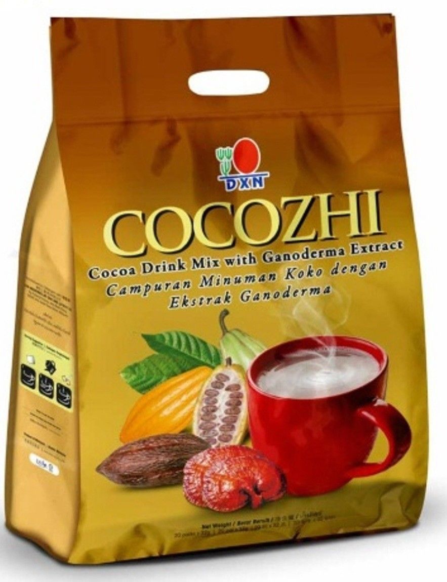 6 Packs DXN Cocozhi Cocoa Hot Chocolate Ganoderma Reishi Lingzhi Instant Cafe