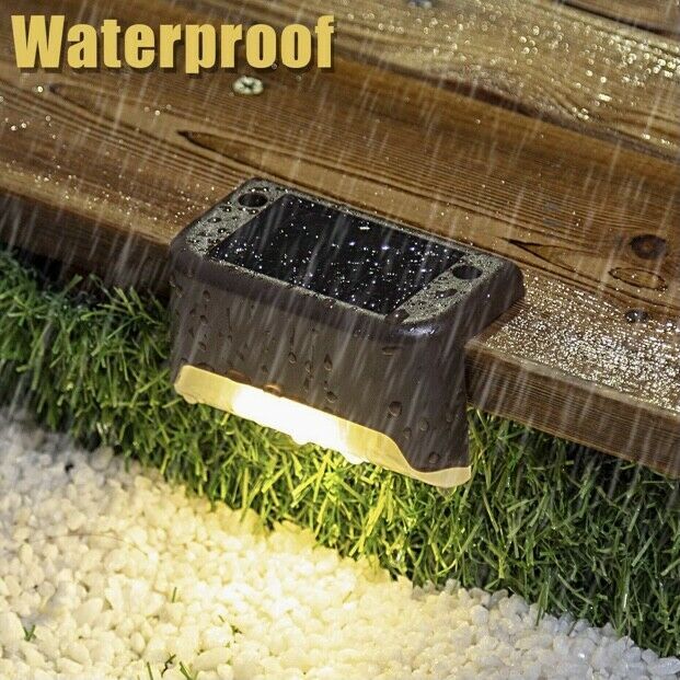 16Pcs Solar LED Deck Lights Outdoor Garden Patio Railing Decks Path Lighting