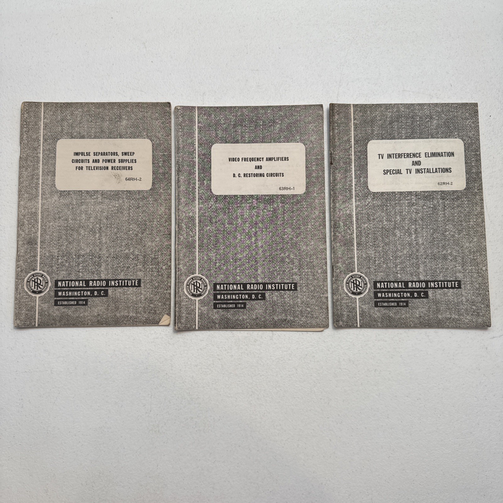 Lot Of 3 1940’s-1950’s National Radio Institute Booklets