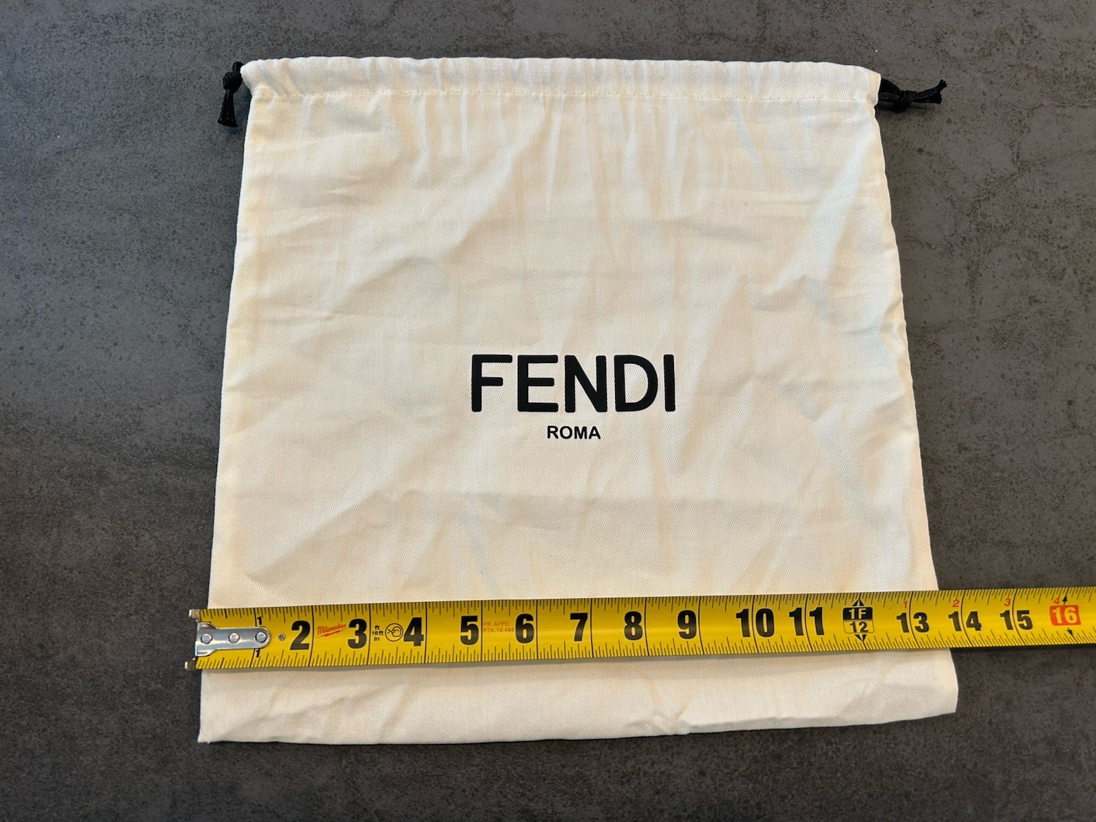 Fendi Roma Dust Bag 13 X 13 Inch Authentic