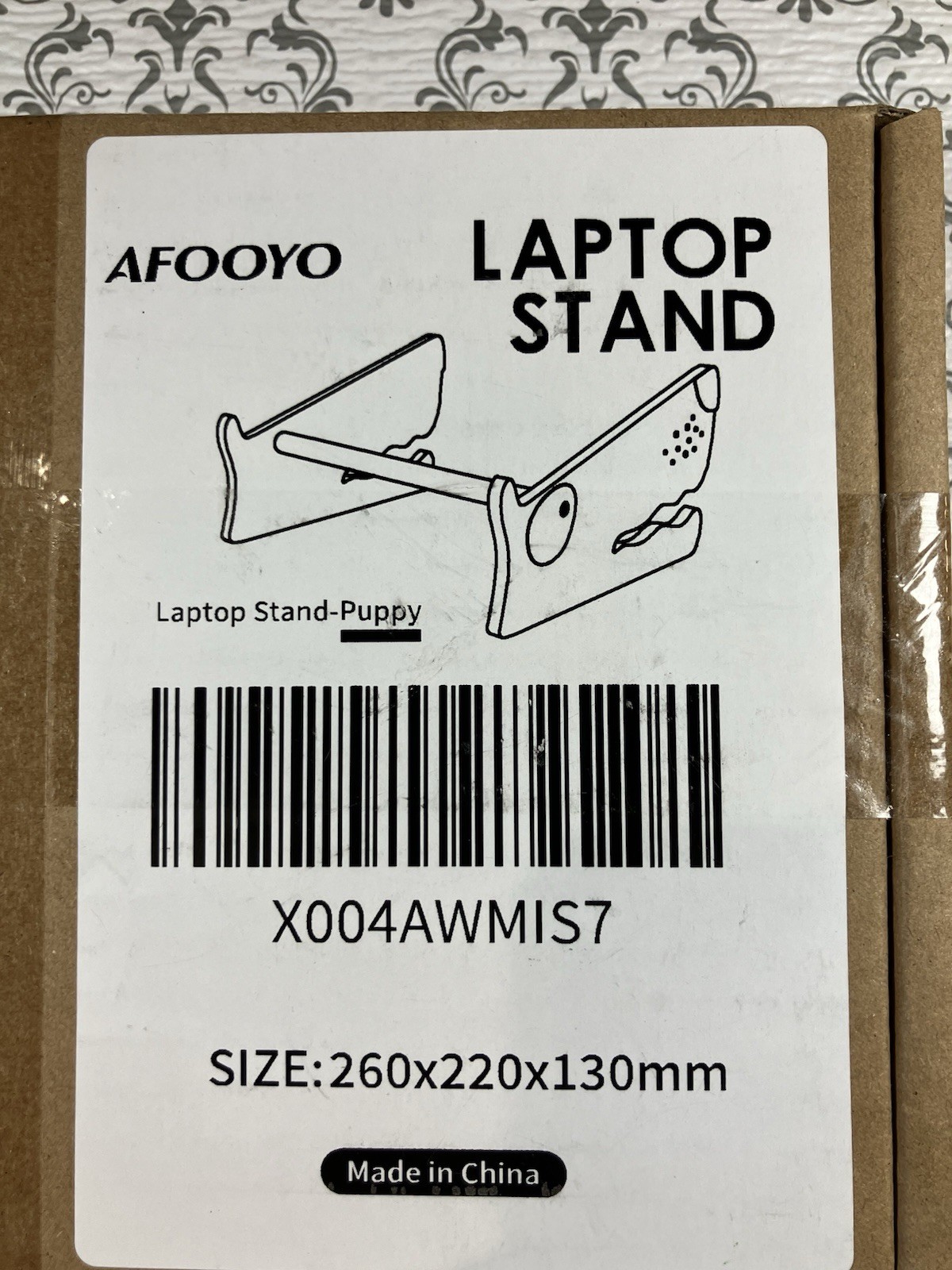 Portable Laptop Stand Bamboo Puppy For Kids And Dog Lovers New item.