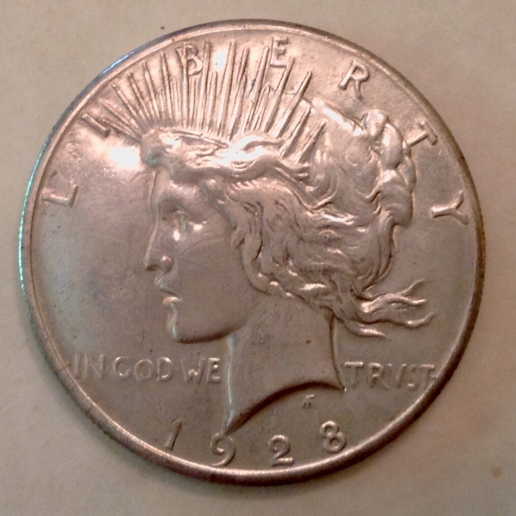 1928 Peace Silver Dollar cd