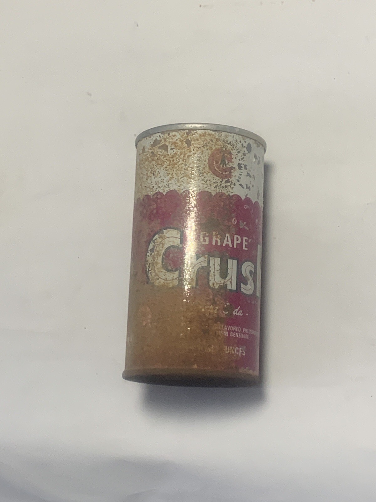 CRUSH GRAPE  SODA CAN CANS EMPTY