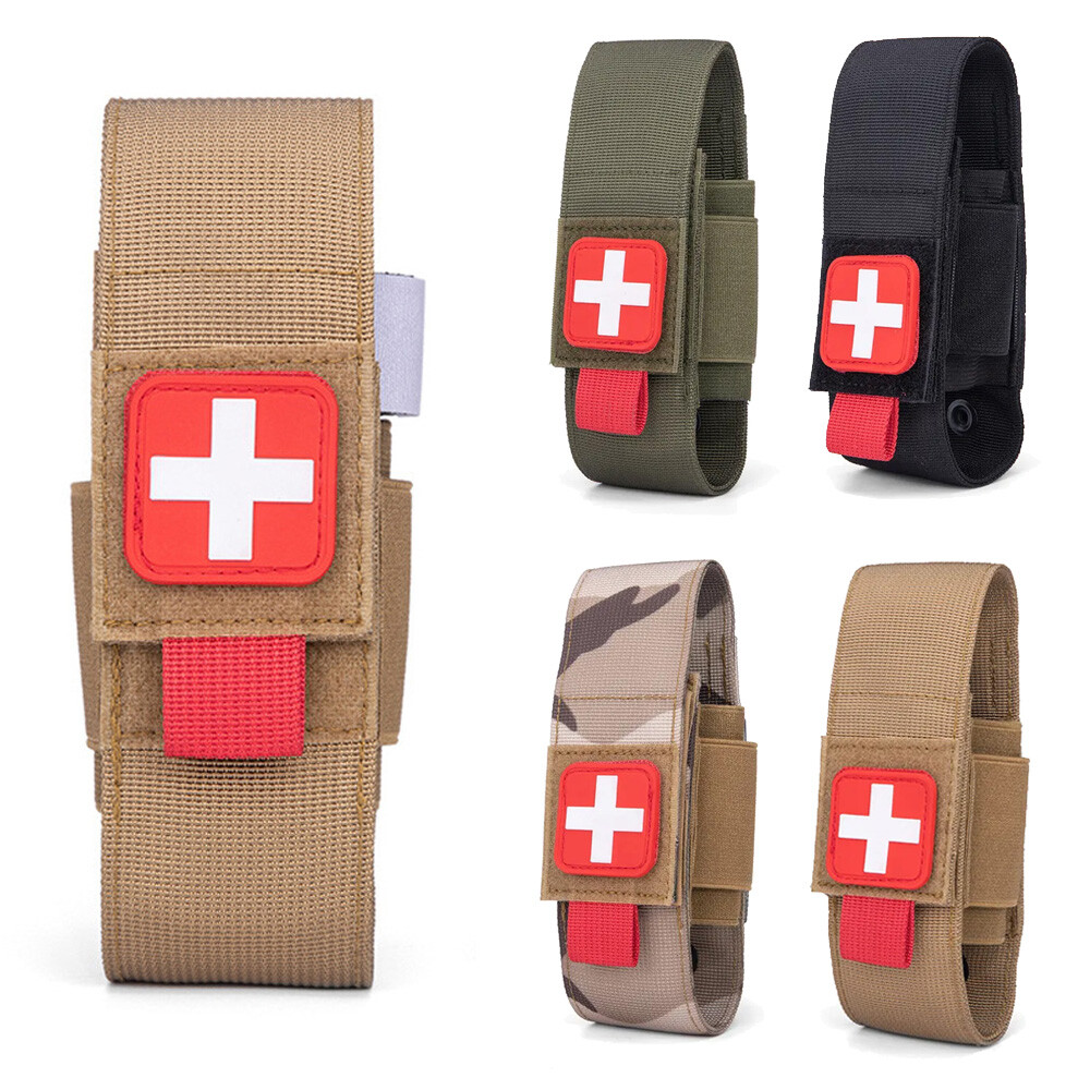 Tactical Hunting Molle Scissor Bag Medical Kit Tourniquet Holder Holster Pouch