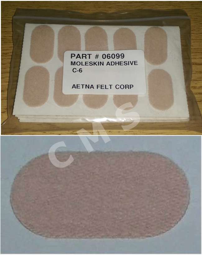 AETNA FELT #211N Moleskin Narrow Pads Adhesive Flesh Felt C-6 100/BG 06099 USA
