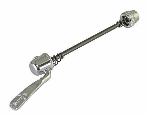 NEW! GENUINE 125MM LONG STEEL 808 SKEWER AXLE USED FOR FRONT WHEEL IN CHROME.