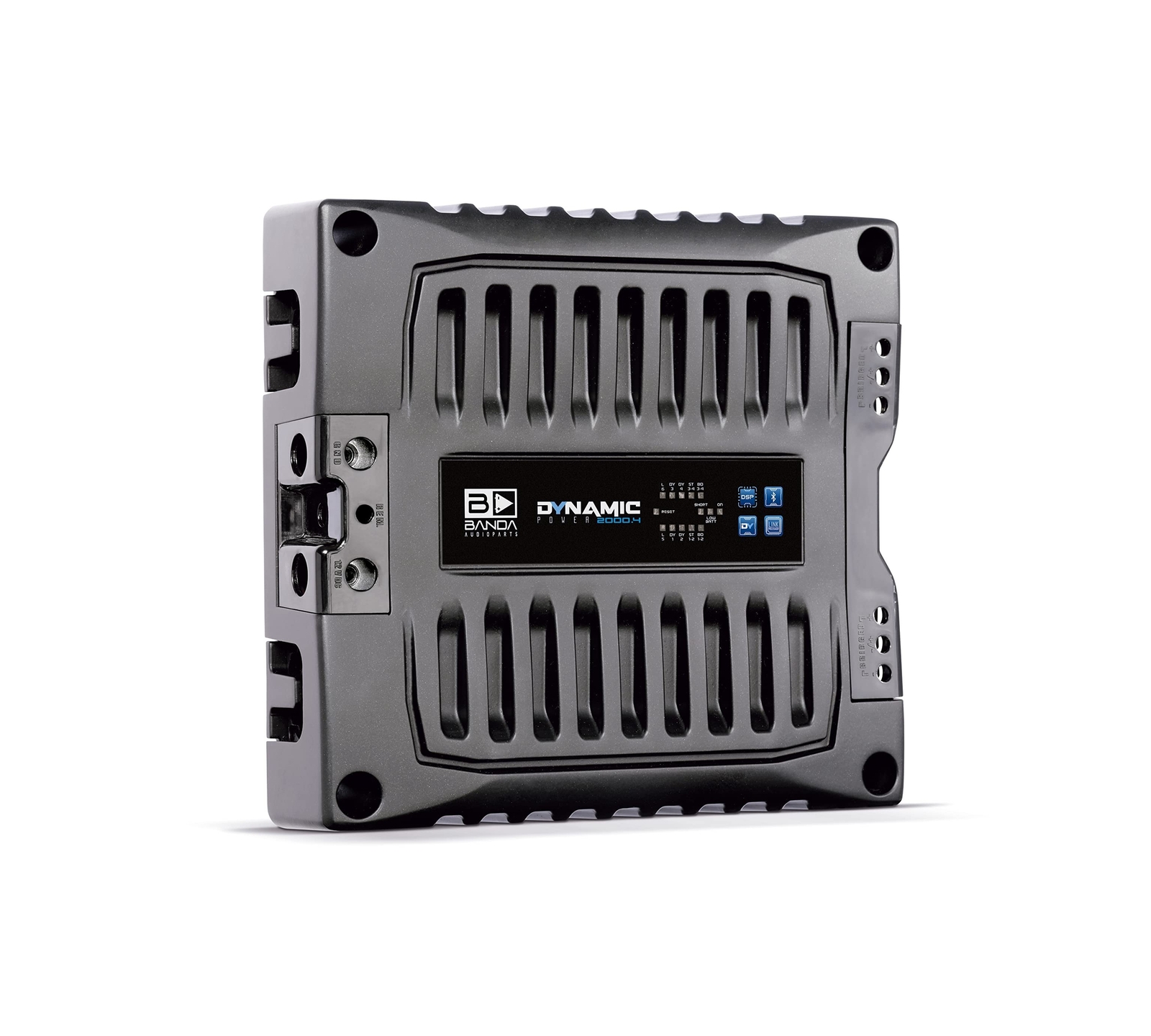 Dynamic Power 2000.4 @ 2 ohms Audio Amplifier Internal Link Processor Digital...