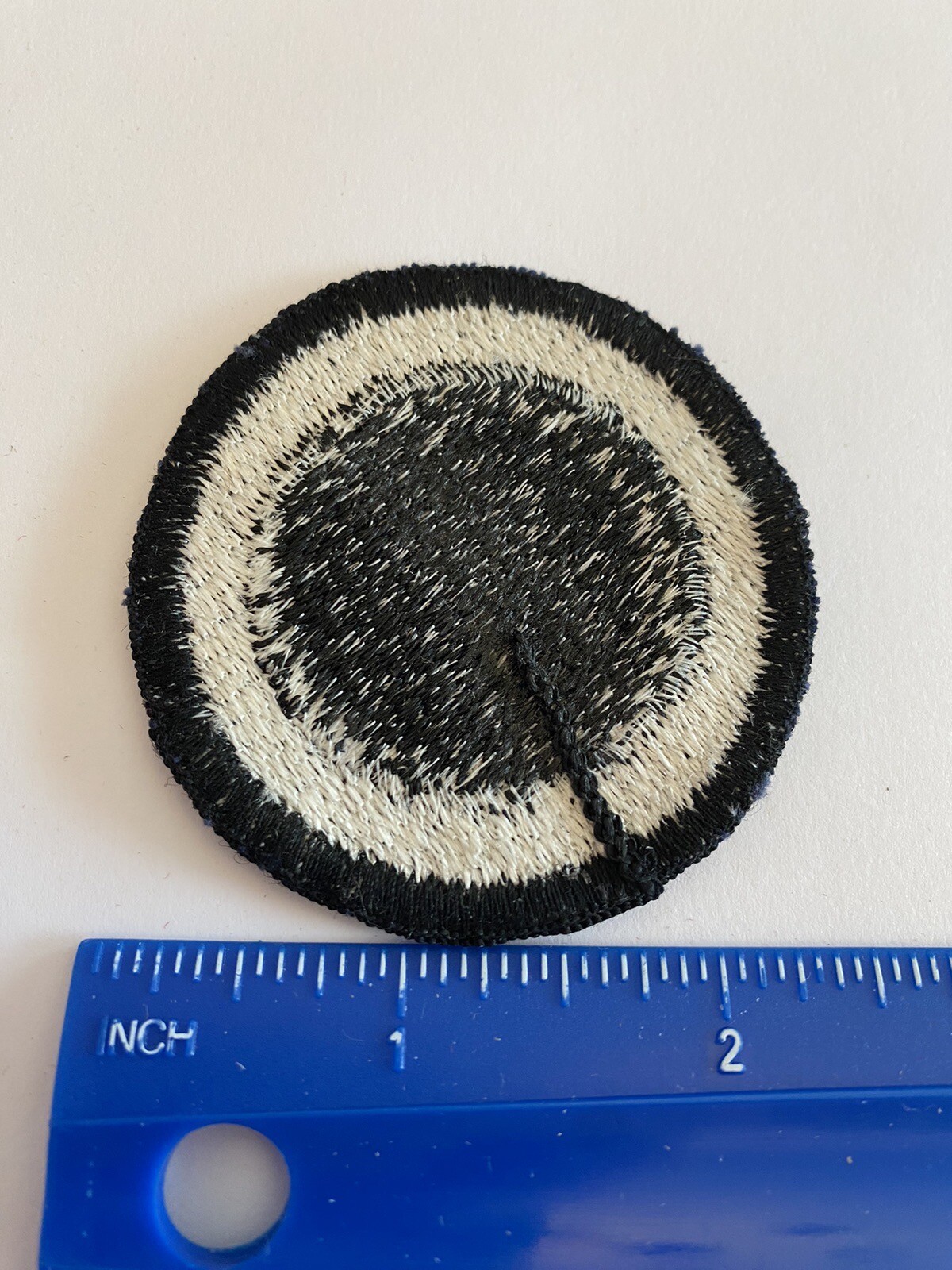 US Army 1st Corps White Black Circle INV5464