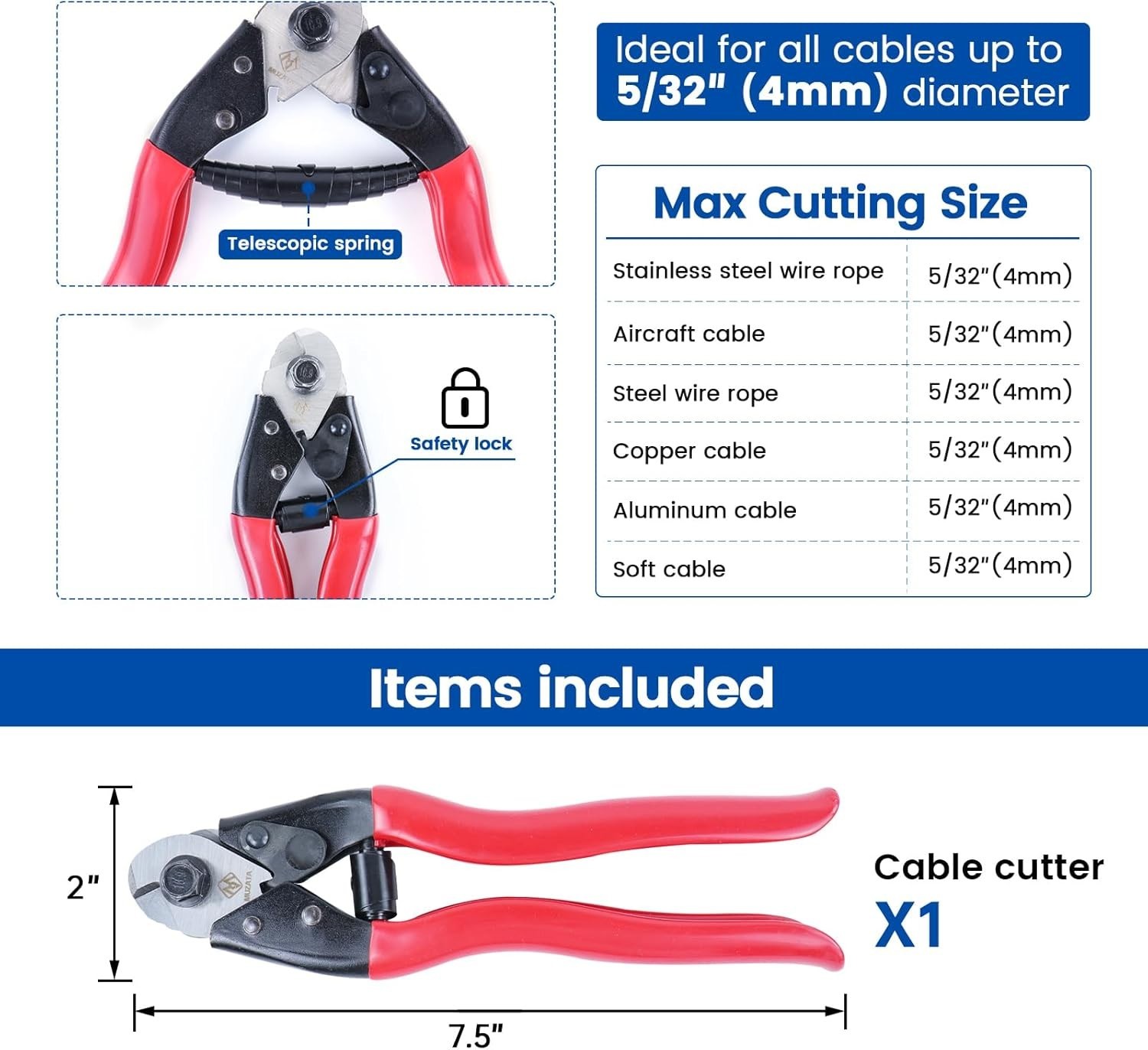Versatile Wire Cutter for Home and Industry