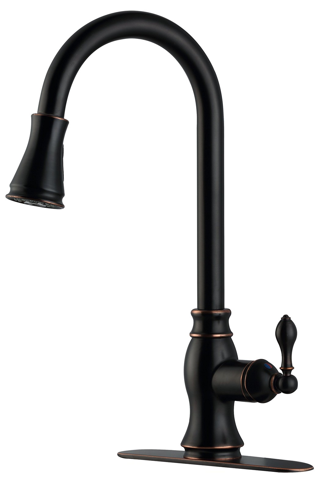 Oil Rubbed Bronze Pull Down Kitchen Faucet