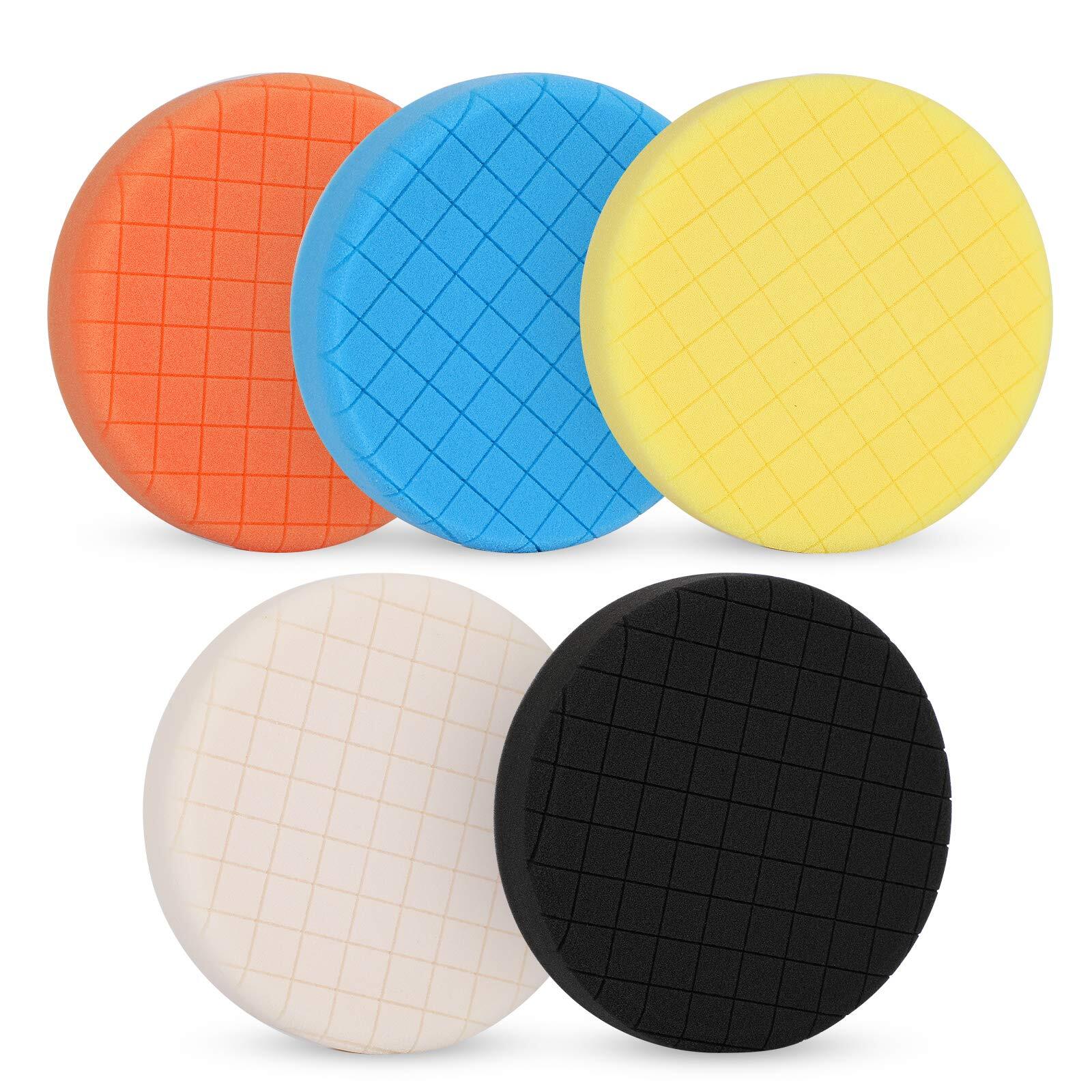 6 Inch Buffing Polishing Pads 5Pcs for 6 Inch Backing Plate Compound Buffing ...