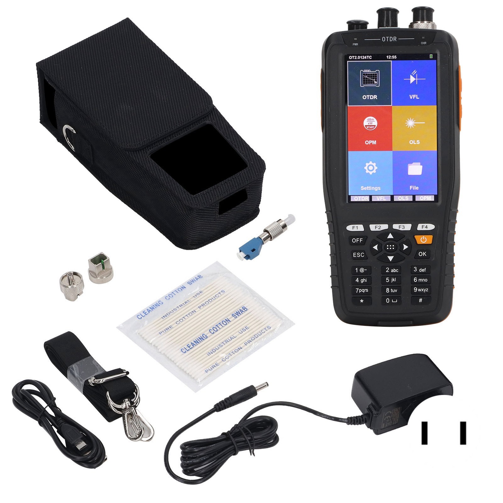 4 In 1 Fiber Optical Power Meter Portable Optic Tester For Network Construct
