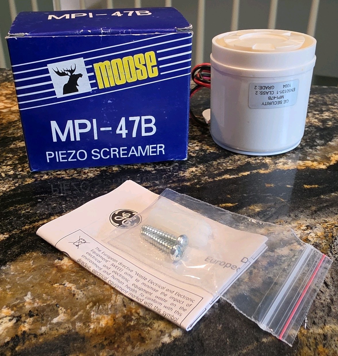 Security MPI-47B Low Voltage Alarm - New Old Stock