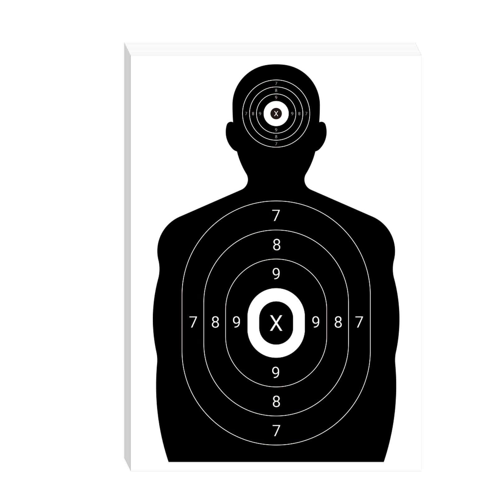 suituts 100 Pack 17" x 24.3" Paper Shooting Targets 17x24.3-100Pack, White