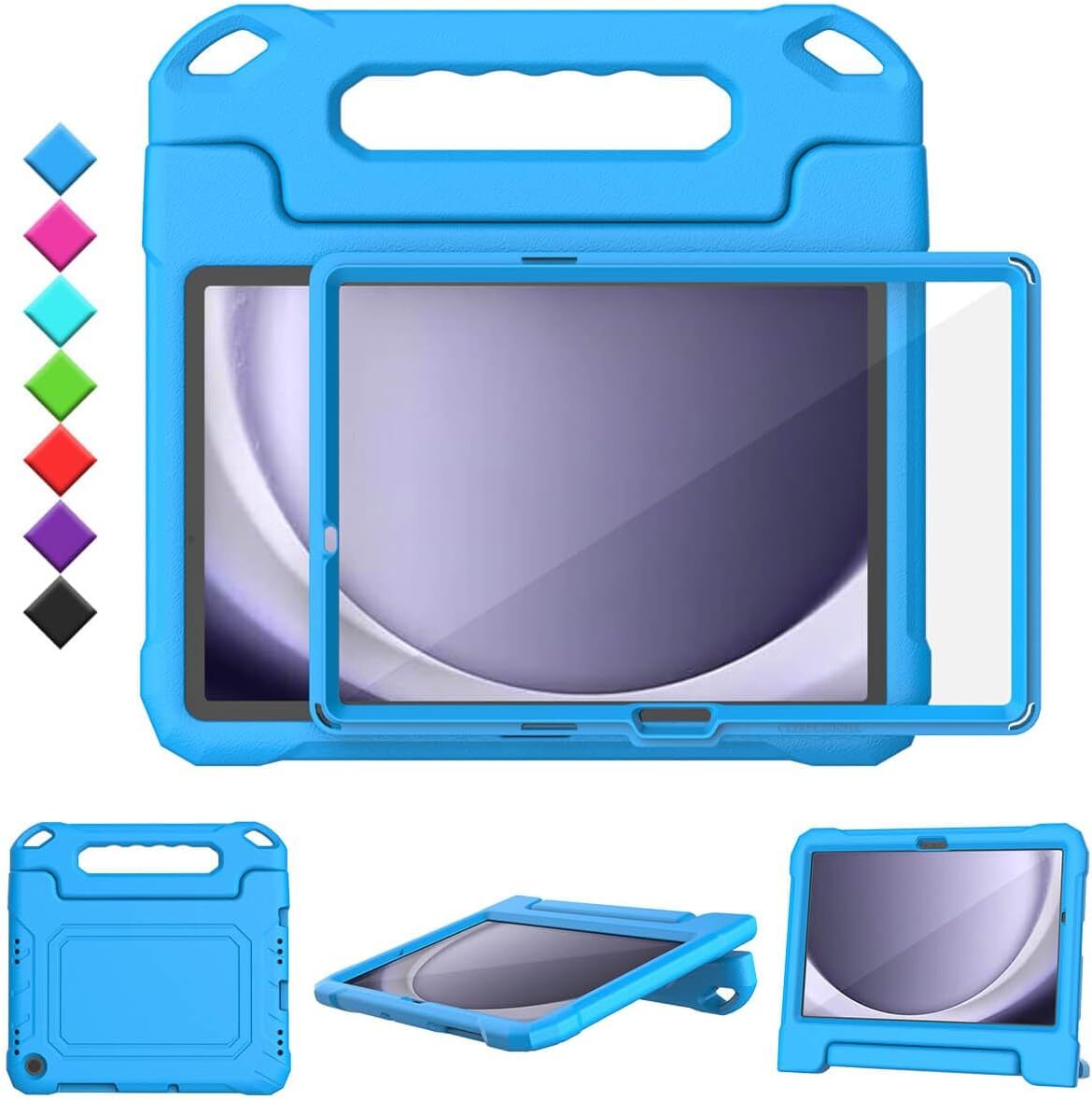 For Samsung Galaxy Tab A9 Plus 11" 2023 Release Case - Built-in Screen Protector
