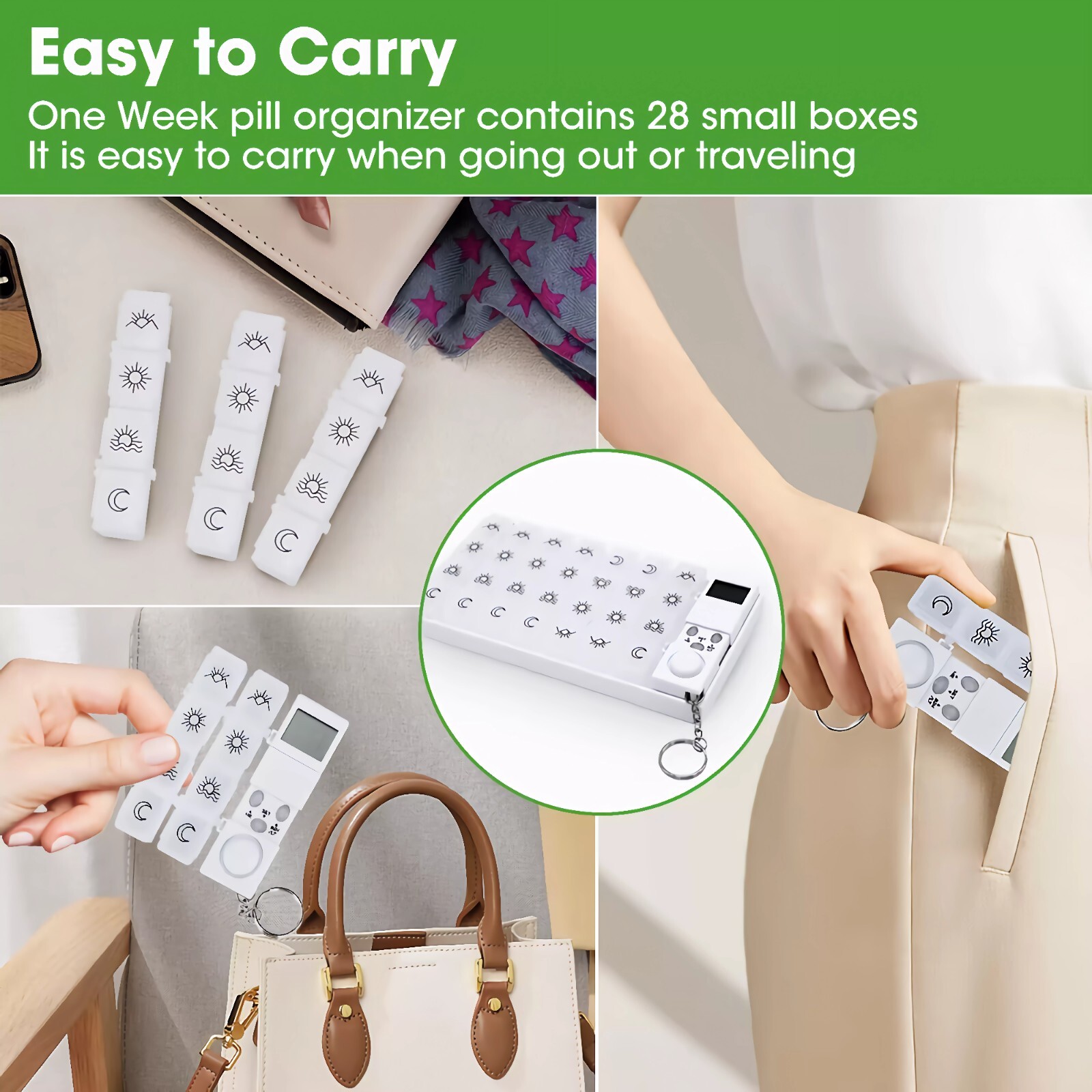 Smart Automatic Pill Dispenser – 7-Day Medication Organizer with Voice Reminder