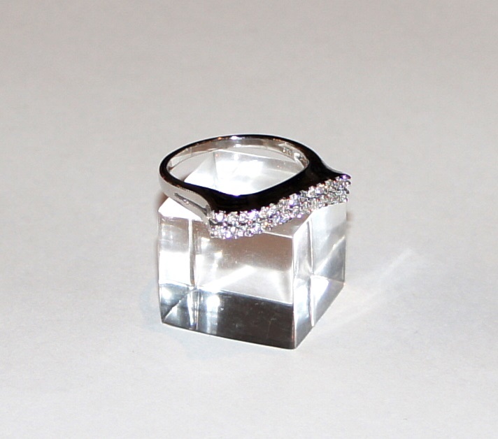Gemstone ring ring silver ring 925 with cubic zirconia