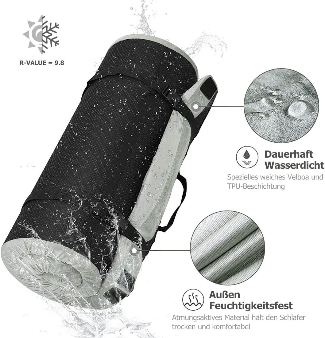 Certipur-Us Memory Foam Camping Mattress with Travel Bag & Interchangeable Cover