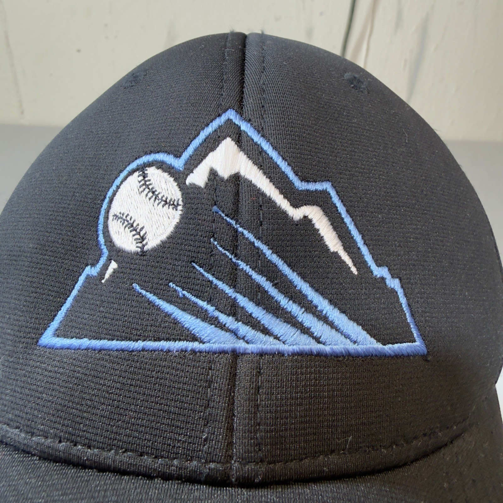 Richardson Colorado Rockies Baseball Cap Black Flexfit PTS 20 LG XL
