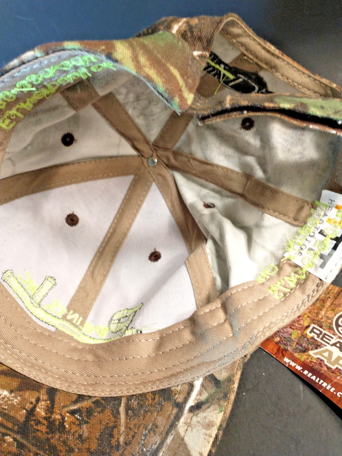 Realtree APG adjustable Tree Camo cap NWT /Pipelines, Inc. OSFA