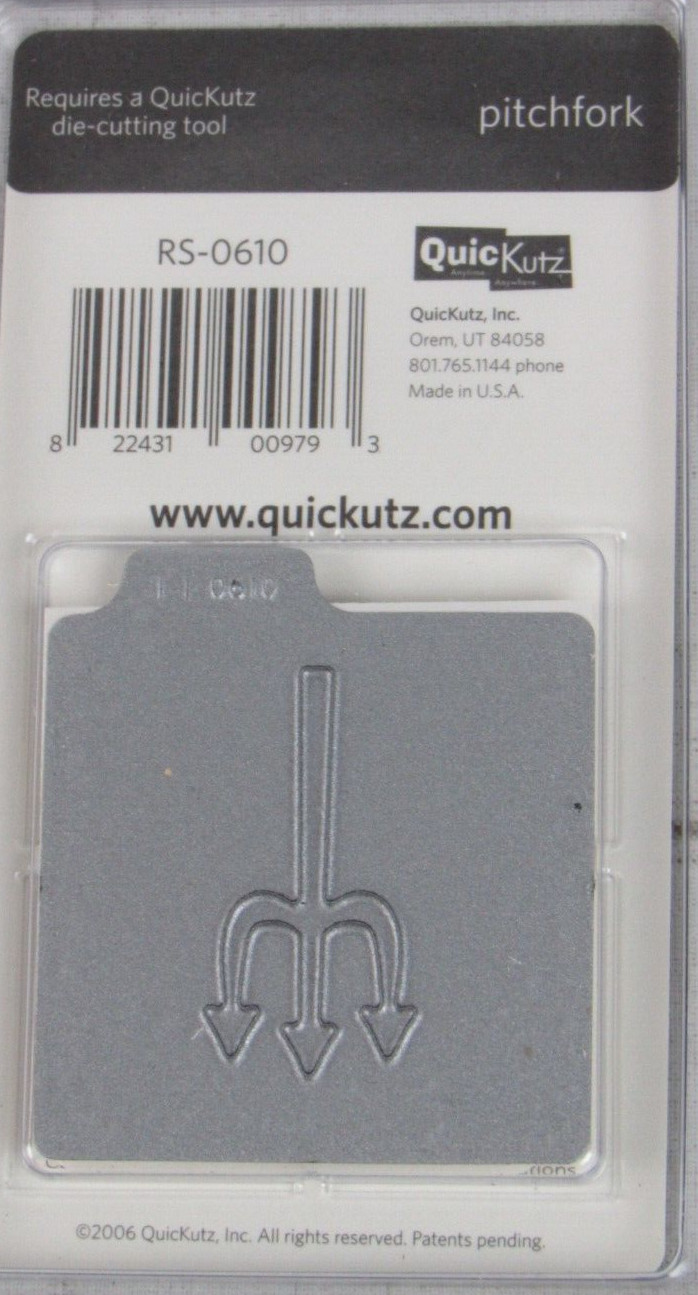 QuicKutz Pitchfork 2x2, 1 Cutting Die Set RS-0610