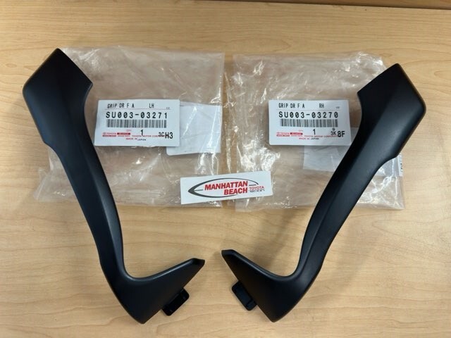 13-16 FRS 86 GT86 2-OEM INSIDE DOOR HANDLE TRIM BLACK JDM GENUINE TOYOTA