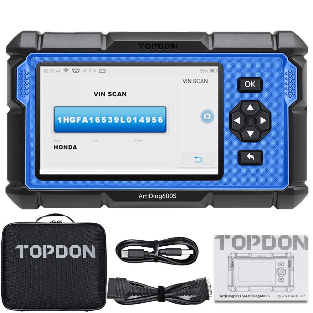 🔥TOPDON AD600S OBD-Ⅱ Scanner Engine ABS SRS SAS AT TPMS EPB Diagnostic Tool