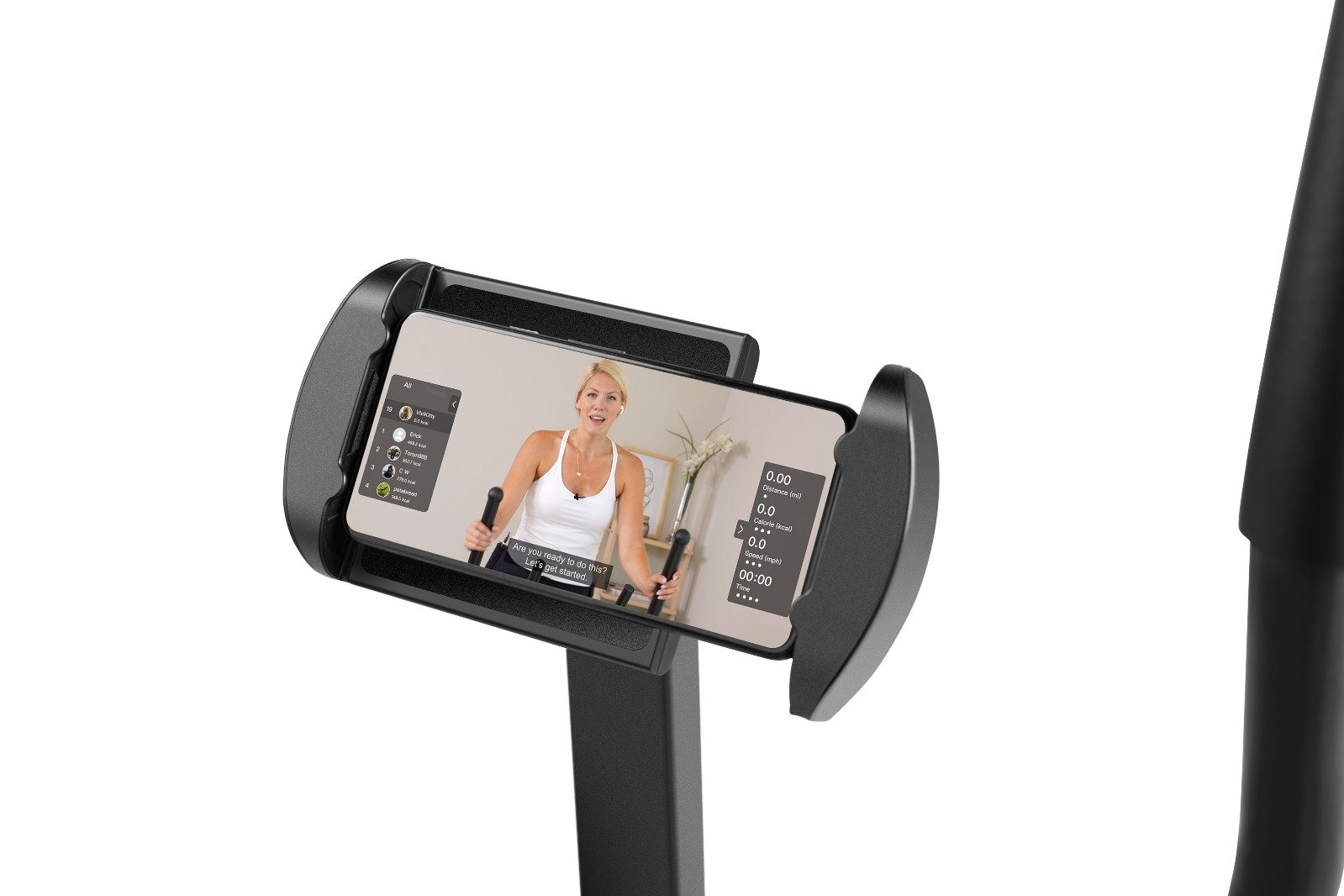 Smart Foldable Air Walk Elliptical Ski Glide Cross Trainer Adjustable Resistance
