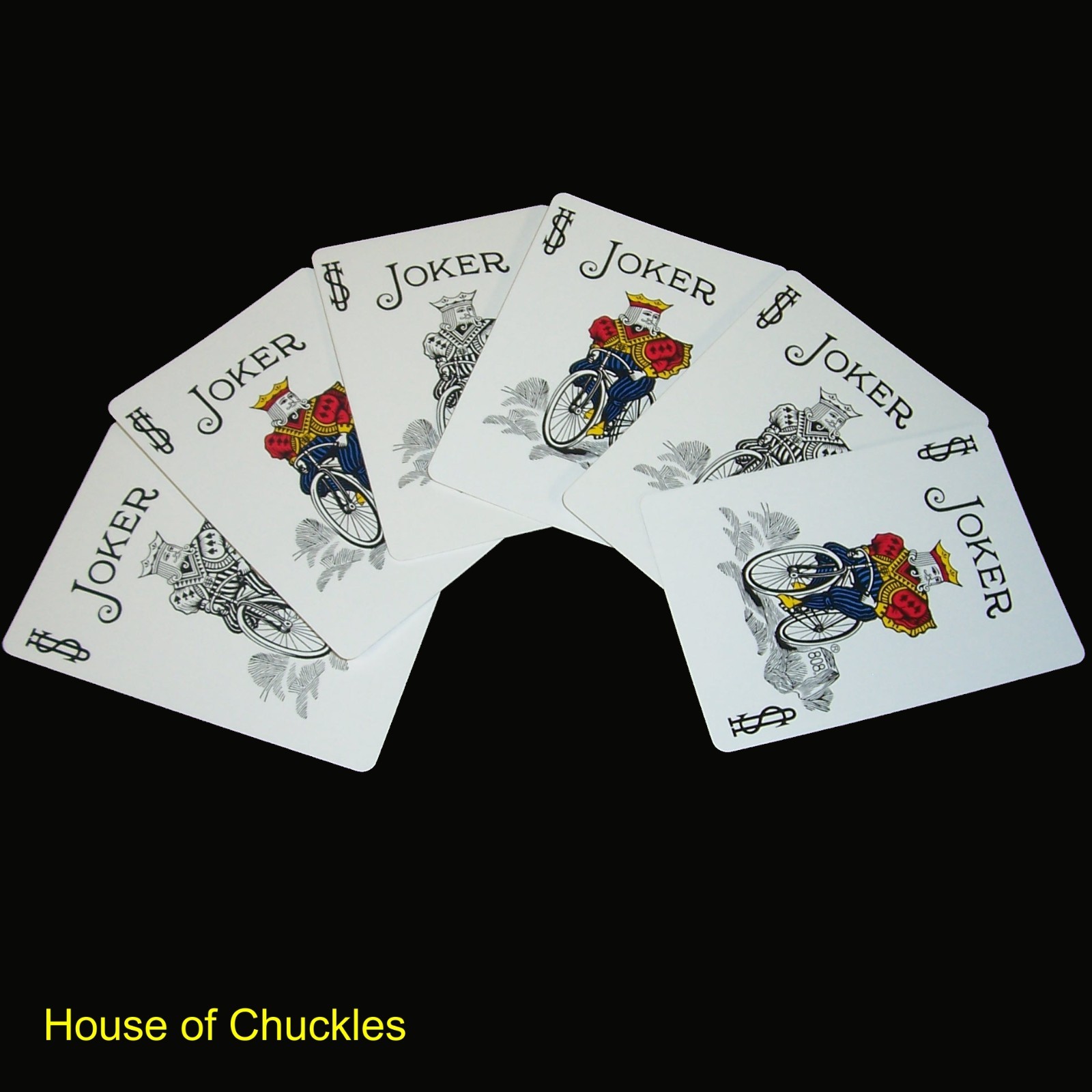 Jokers Impossible Magic Trick, Blue Bicycle Playing Cards - Packet of 6 Cards