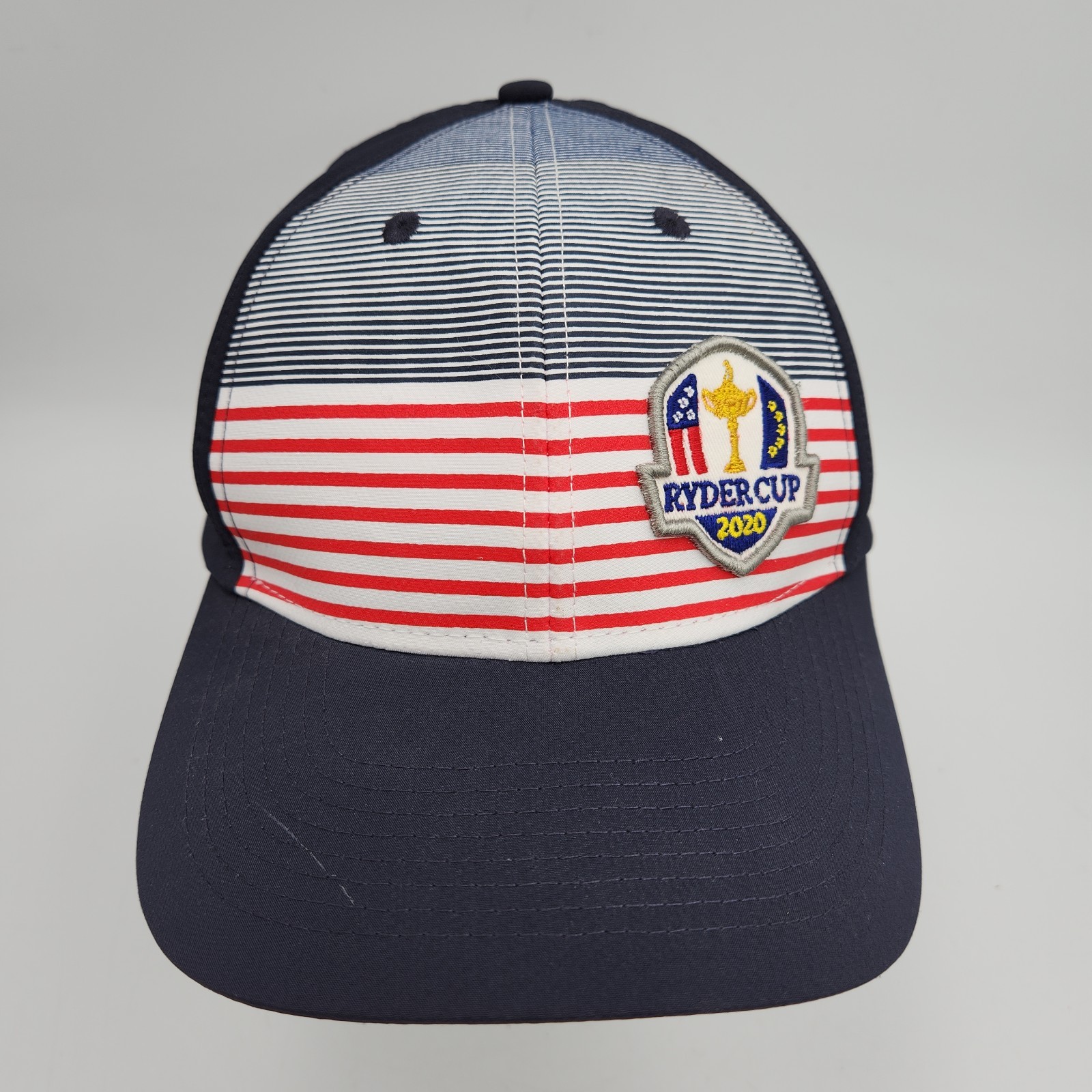 Ryder Cup 2020 Blue USA Golf Hat Snapback AHEAD Mid Fit Striped Cap