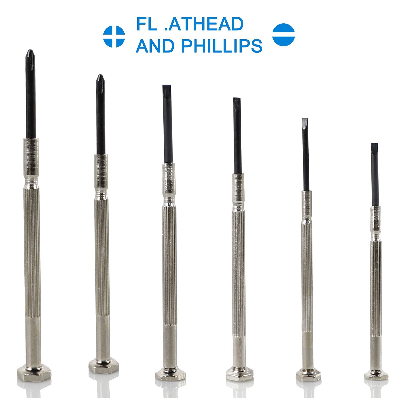 6 PCS Precision Screwdriver Sets, Eyeglass Repair Kit Screwdriver, Mini Black