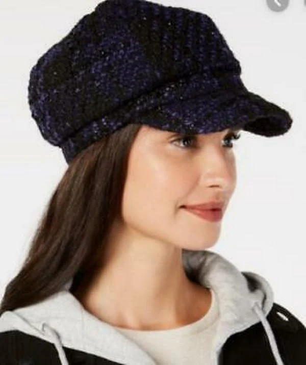 I.n.c. Plaid Newsboy Cap One Size