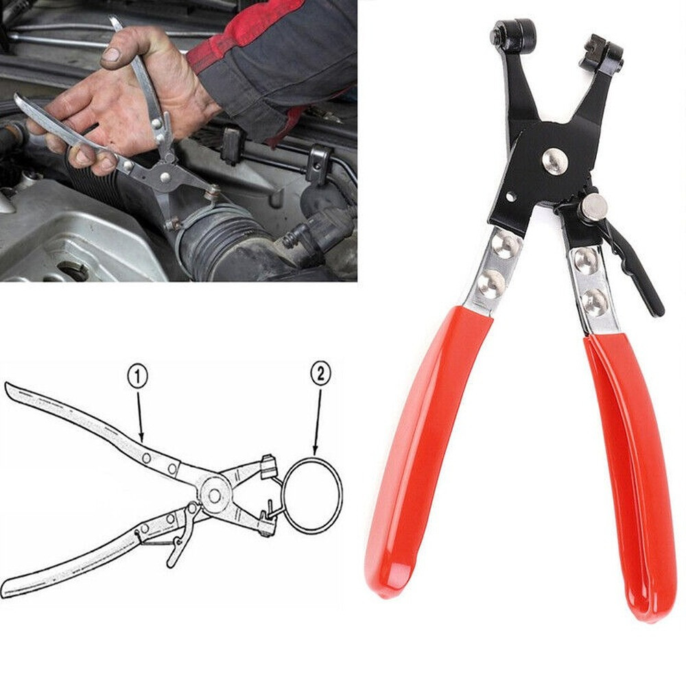 Flexible Car Water Pipe Fuel Hose Clip Pliers Flat Band Ring Type Clamp Pliers