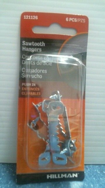 Hillman Sawtooth Hangers 6 Pack   (121126)  FS