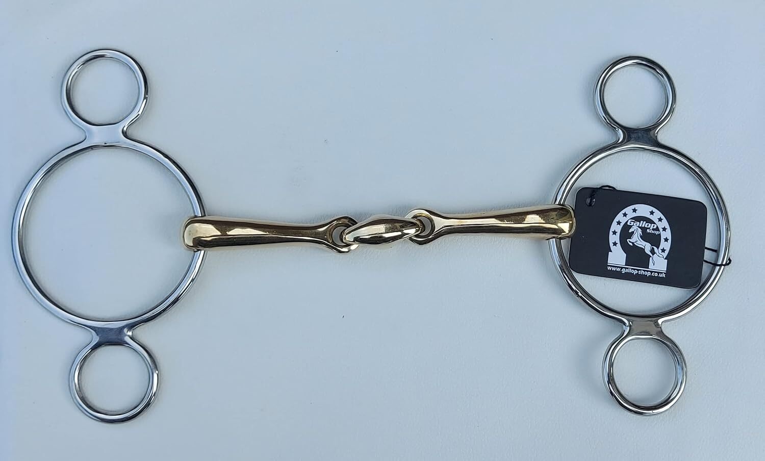 Two Ring Gag Lozenge Bit German Silver MP/Horse Bits