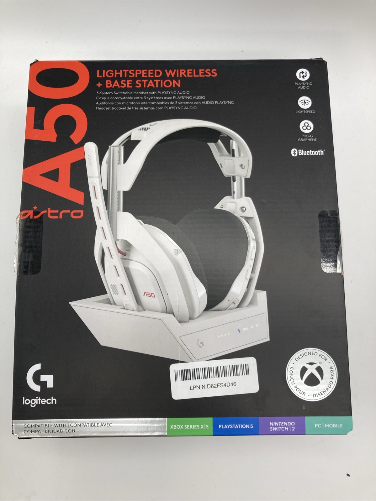 Logitech Astro A50 White 939-002229 Wireless Gaming Headset Multi-Platform MR