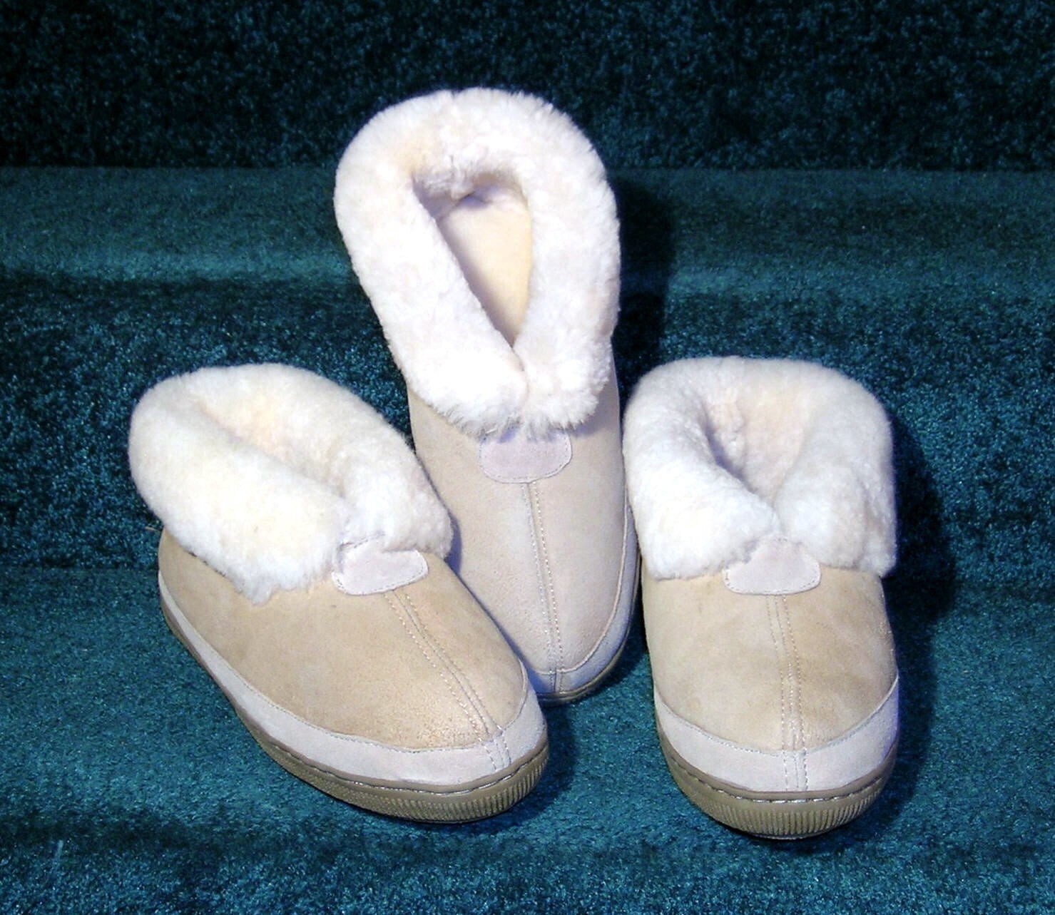 Sheepskin Slippers Rubber Soles