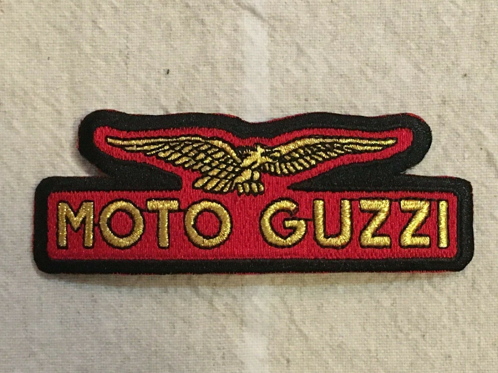 Moto Guzzi Motorcycle Embroidered Iron On Patch Badge Bikers Cafe Racer Italy
