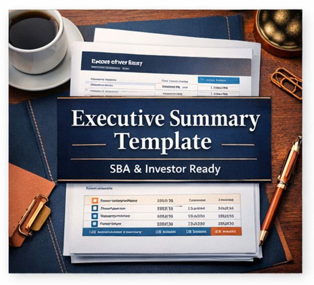 Business Plan Template Bundle SBA Loan Ready Financial Projections Pitch Deck