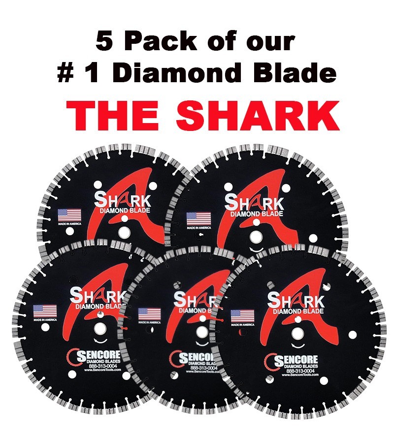 14" - SHARK Diamond Blade (5 Pack) OUR BEST SELLER!!! + FREE SHIPPING