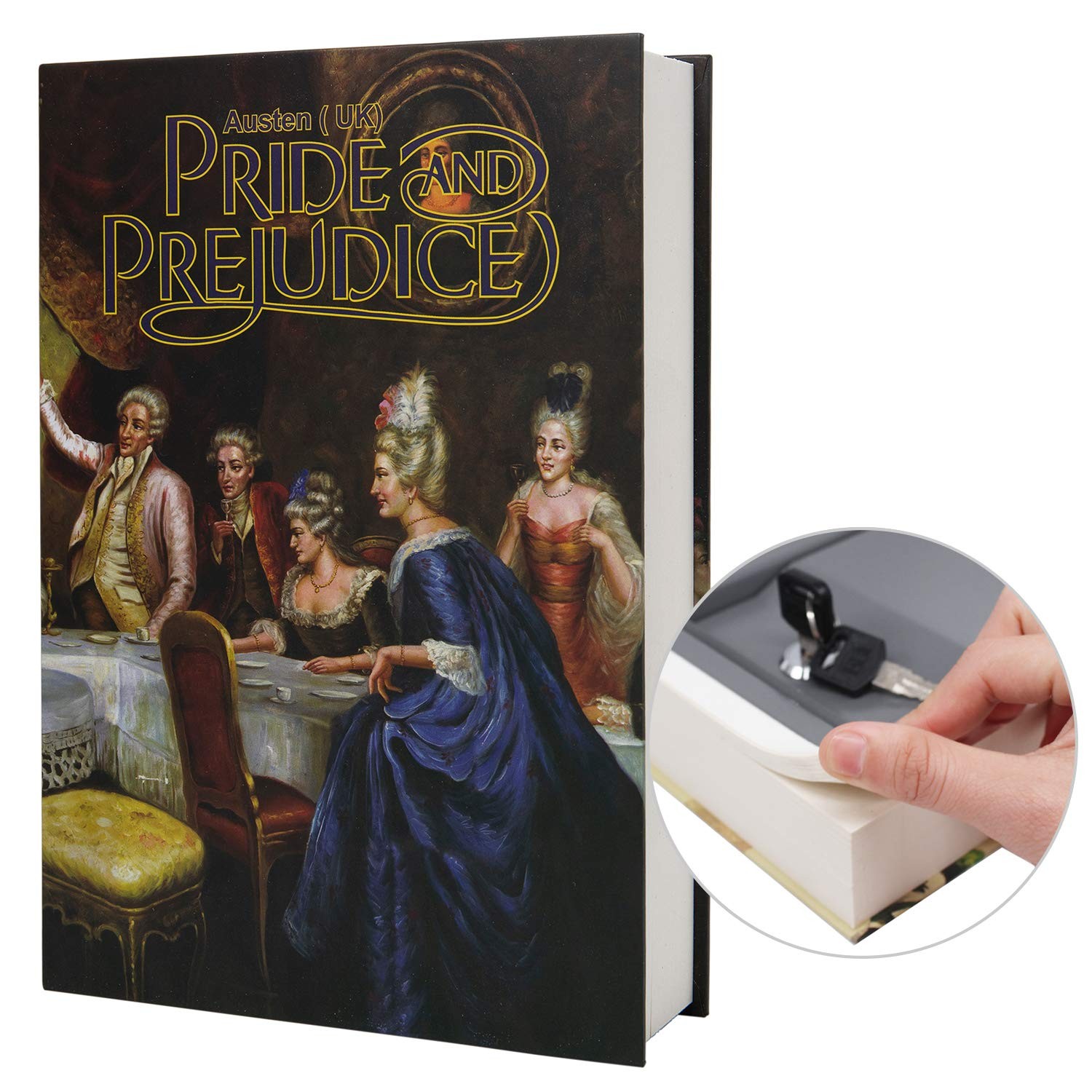 8.7x6x2 Inch Pride And Prejudice Book Safe Key Lock Secret Hidden Compartment