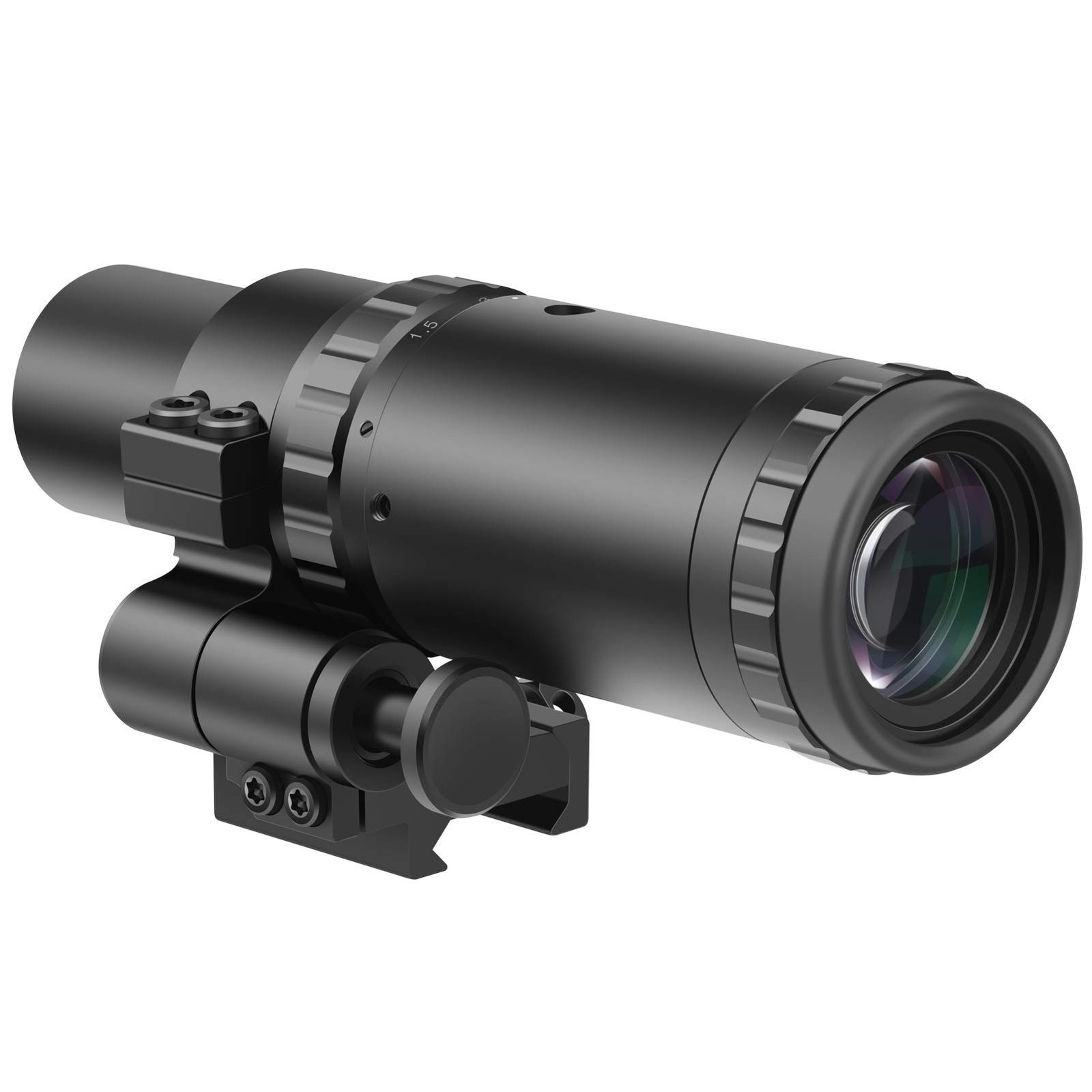 Feyachi M37 1.5X - 5X Red Dot Magnifier Focus Adjustment Optical Magnifier wi...