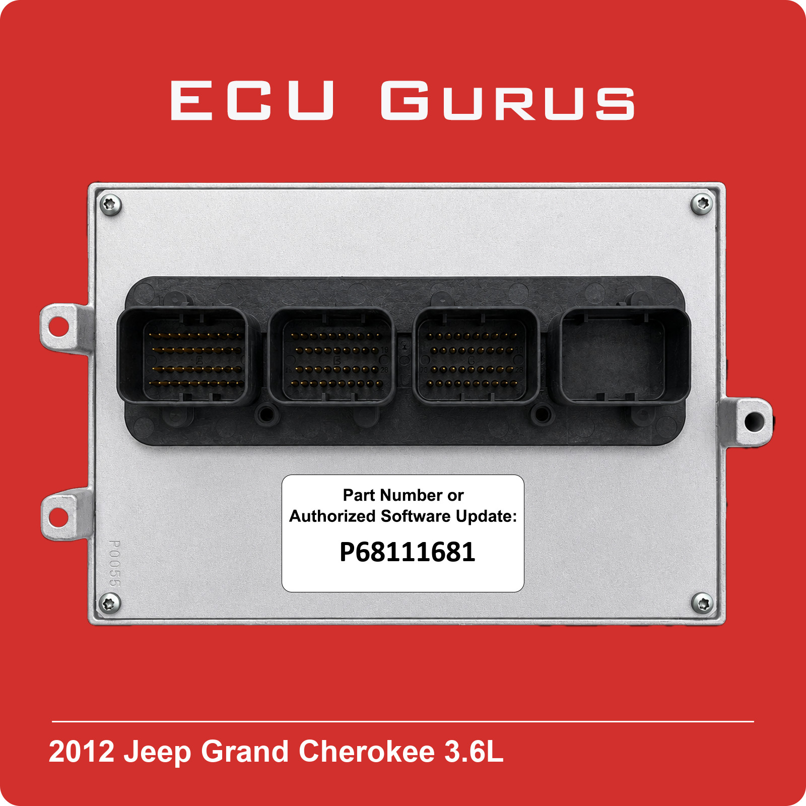 2012 Jeep Grand Cherokee 3.6L Engine Computer P68111681 "VIN Programmed" ECM PCM