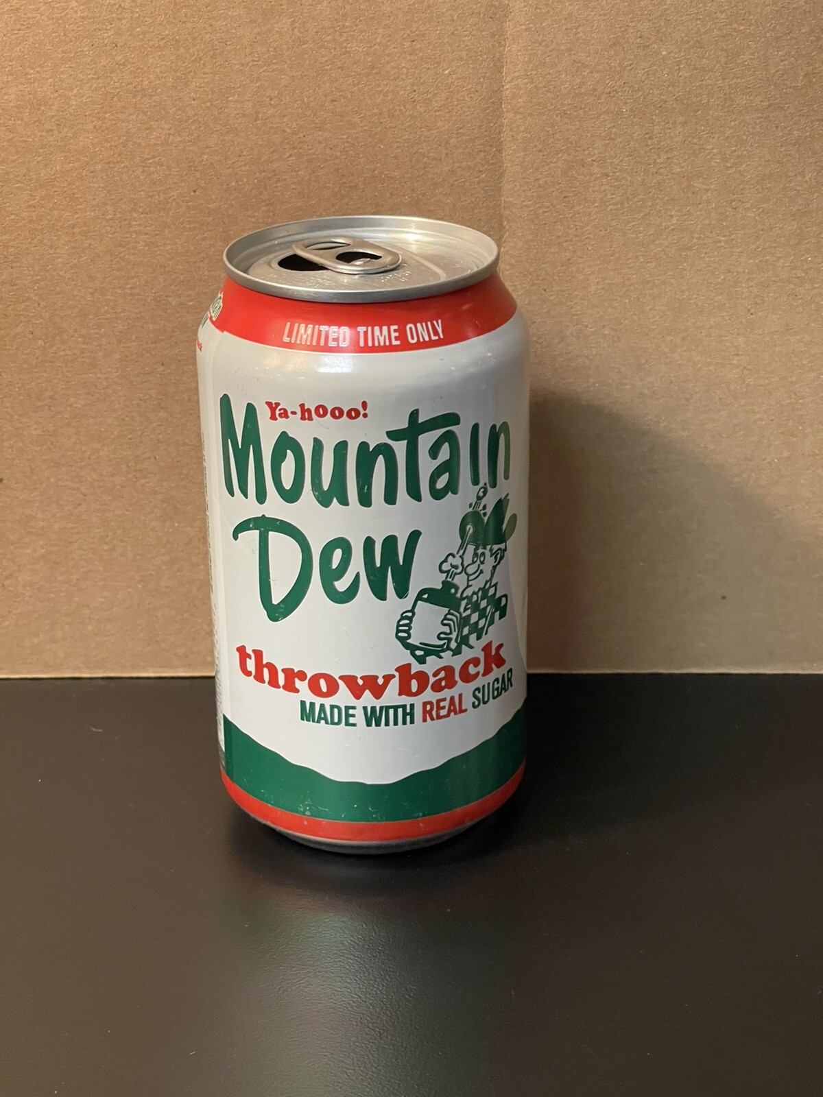 Mountain Dew Throwback Empty 12oz Can (2010) “Limited Time Only”