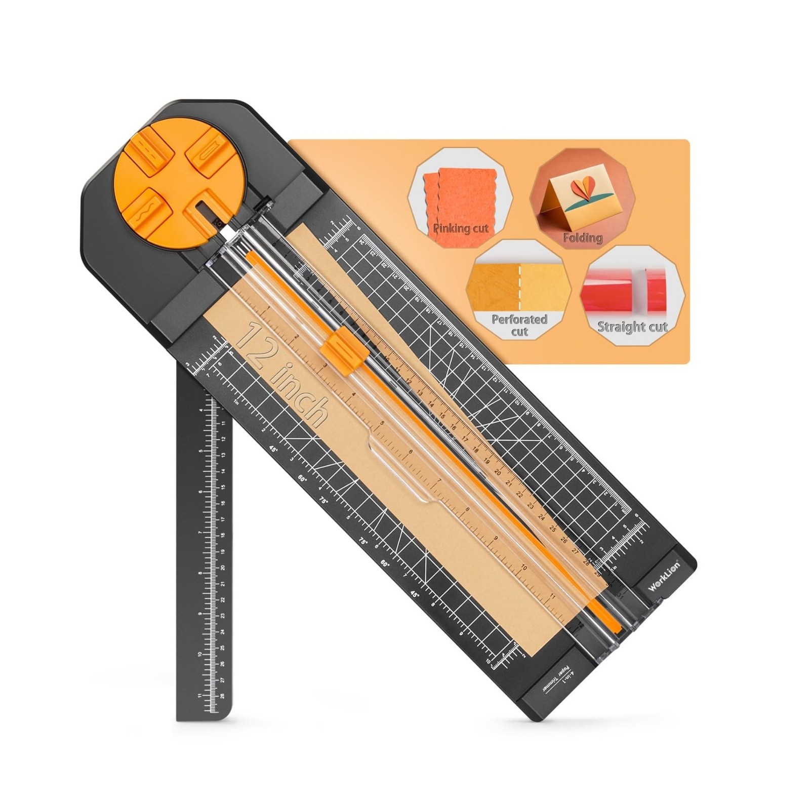 Worklion Scrapbooking Cutting Tool: Paper Cutter 4 in 1 for Craft E... Fast Ship