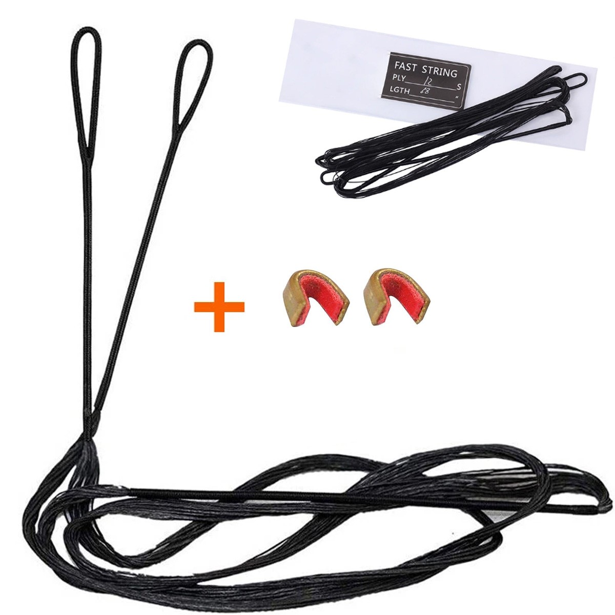 AMO 57"~62" Bow Strings Replacement Archery for Recurve Long Bow Hunting Strings
