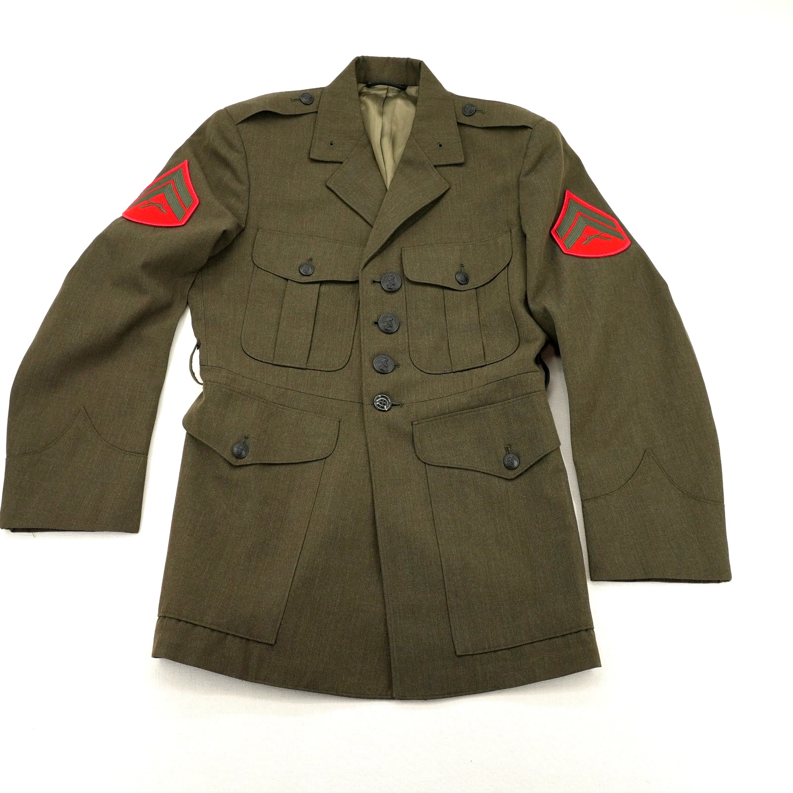 US Marine Corps Dress Green Mens Jacket S/M Military Uniform