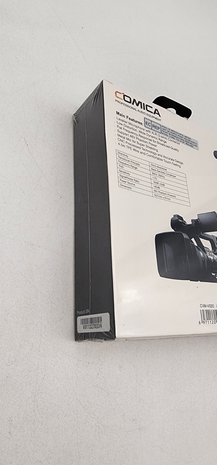 Comica V02O XLR 48V Phantom PowerbLavalier Microphone