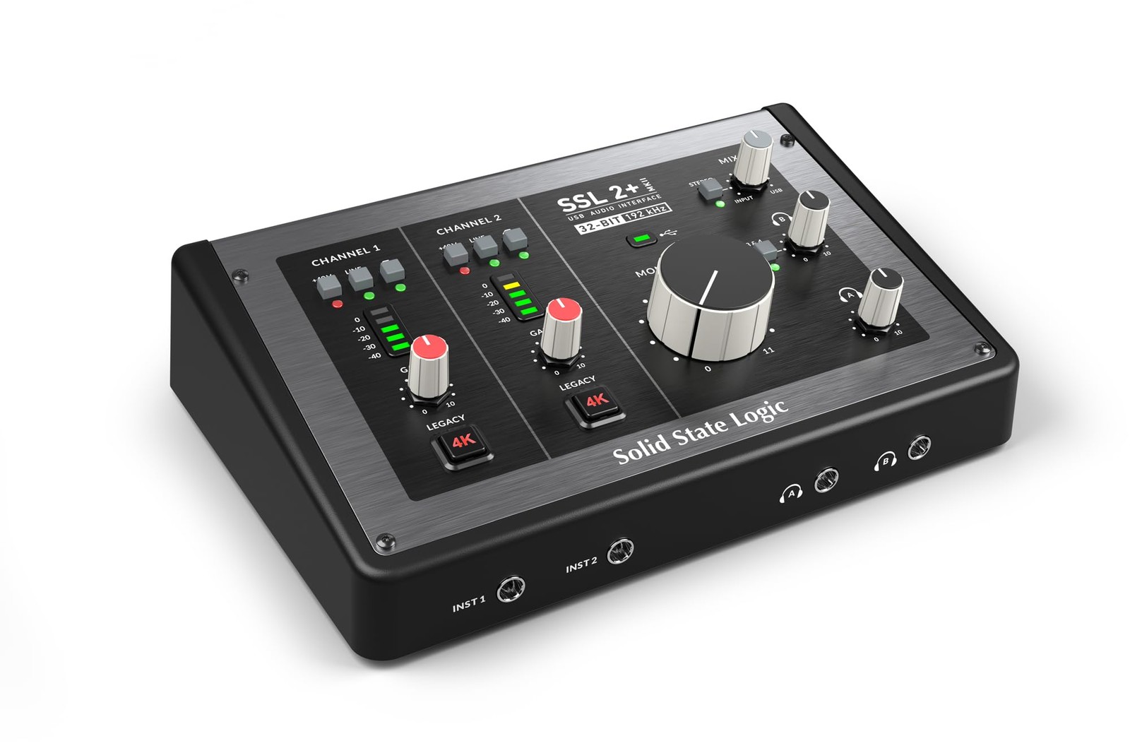 Solid State Logic SSL 2 Plus MKII USB Audio Interface with Dual Headphones