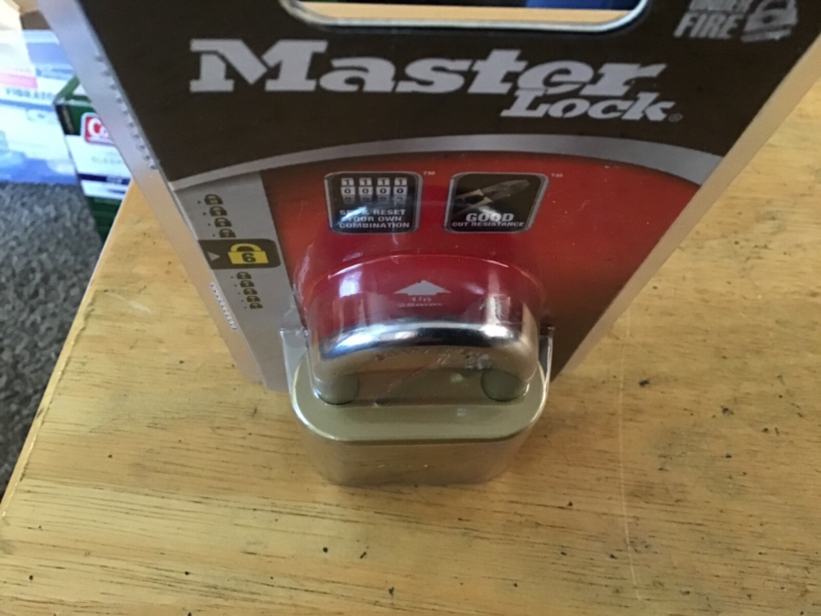 Master Lock 175D Resettable Set-Your-Own Combination Lock, Die-Cast,1" shackle